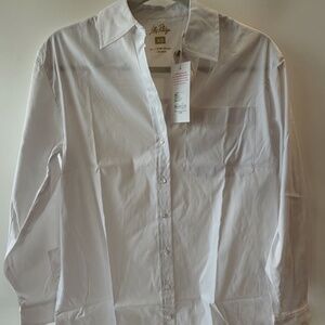 Lilly Pulitzer Relaxed Lilly Shirt White-Size XS